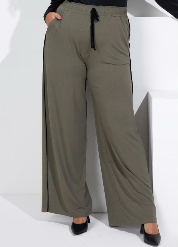 Quintess - Calça Pantalona Verde com Bolsos 6