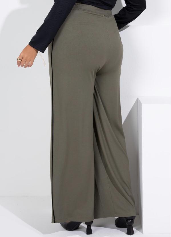 Quintess - Calça Pantalona Verde com Bolsos 7