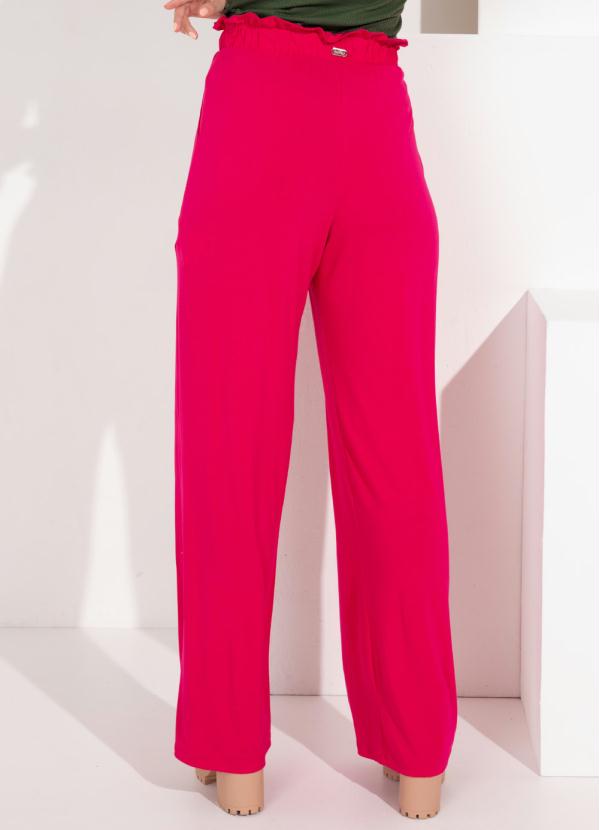 Outlet - Calça Rosa Pink Pantalona Clochard 4
