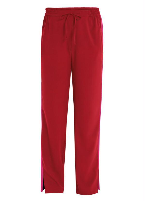 bonprix - Calça Sideband Listra Lateral Vermelho e Rosa 8