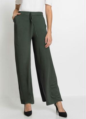 bonprix - Calça Verde em Malha de Viscose - BONPRIX