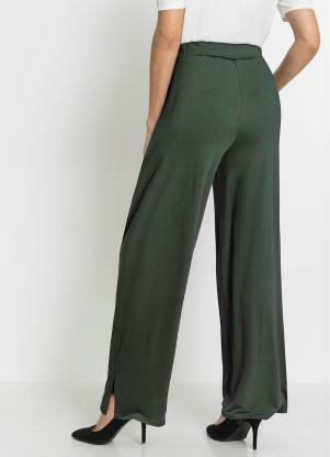 bonprix - Calça Verde em Malha de Viscose - BONPRIX
