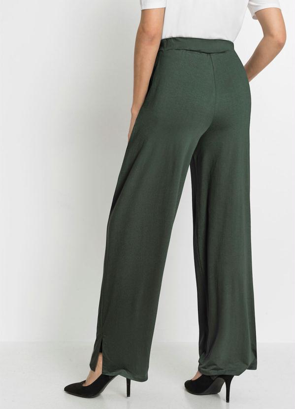 bonprix - Calça Verde em Malha de Viscose 2