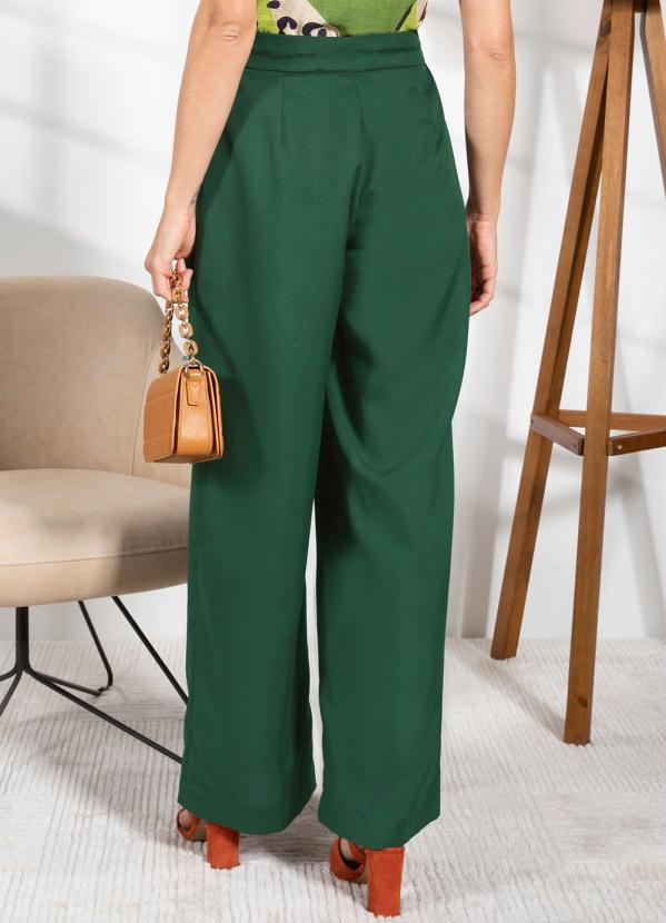 Calça Verde Escuro em Oxford Quintess