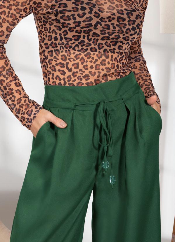 Quintess - Calça Verde Escuro em Oxford 4