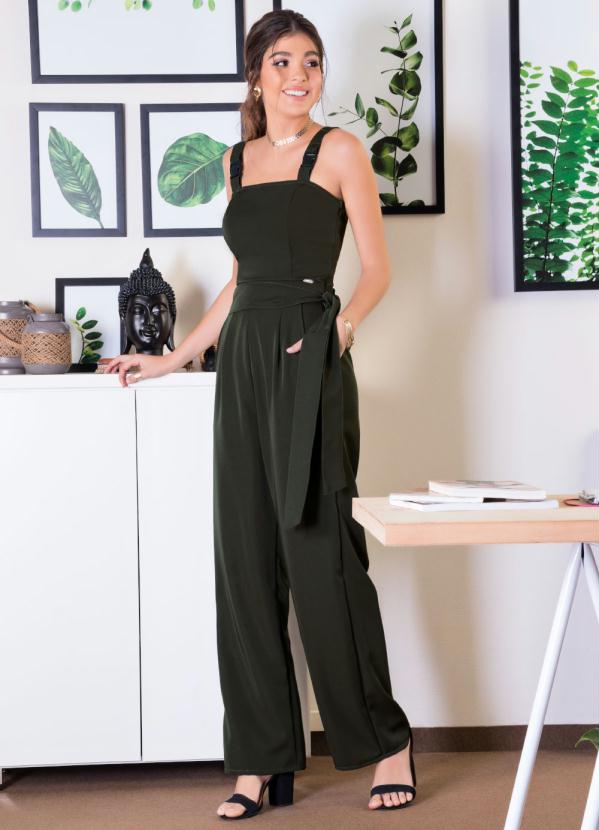 Quintess - Calça Clochard com Bolso Faca Verde 5