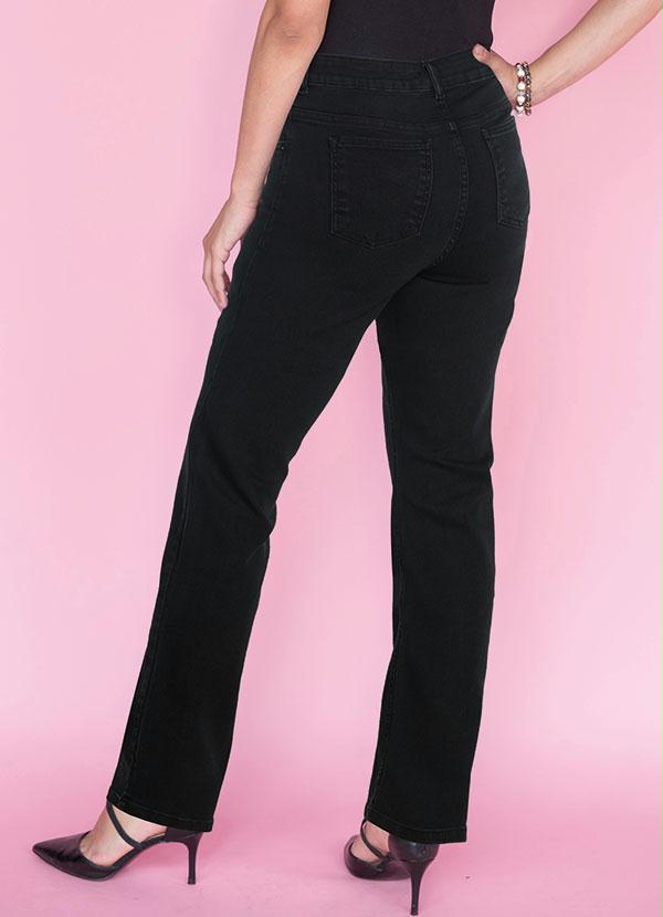 bonprix - Calça Jeans Reta Preta 2