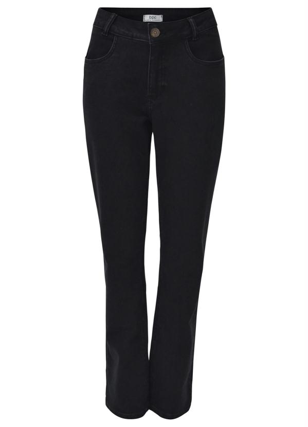 bonprix - Calça Jeans Reta Preta 6