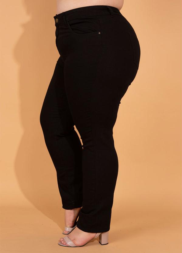 bonprix - Calça Jeans Reta Preta 9