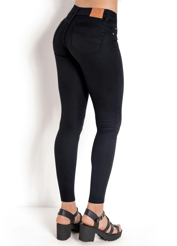 Sawary Jeans - Calça Cigarrete em Sarja Preta Sawary 7