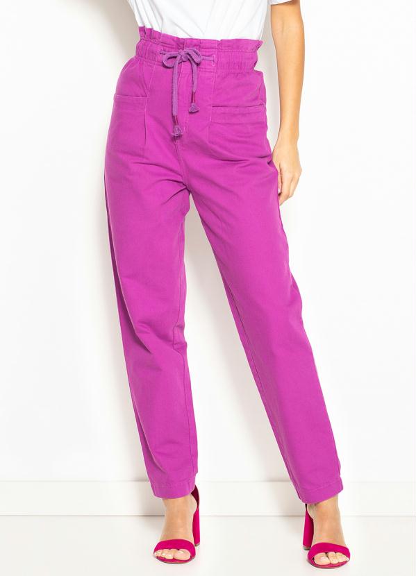 Colcci - Calça de Sarja Joana Roxo