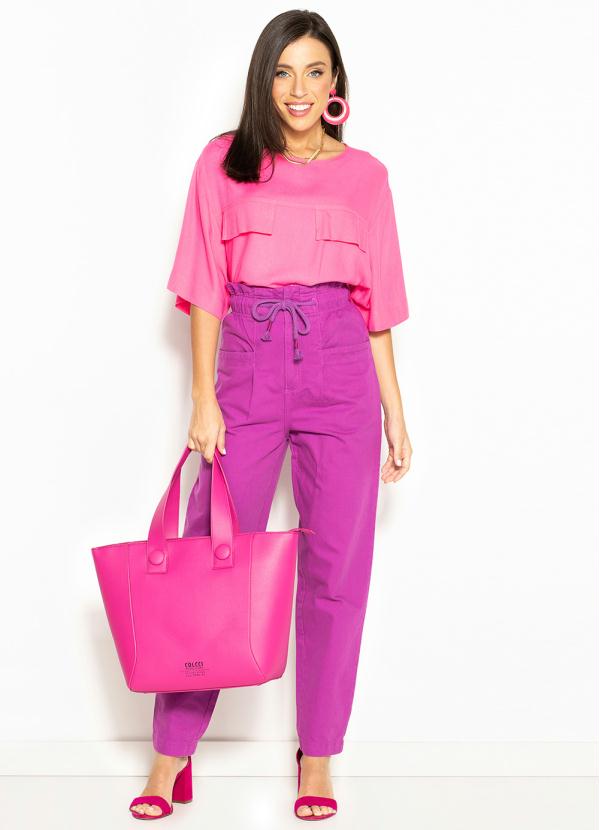 Colcci - Calça de Sarja Joana Roxo 8