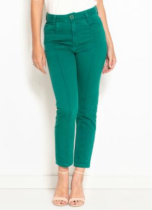Maria Filó - Calça de Sarja Vinco Color Verde - MARIA FILÓ