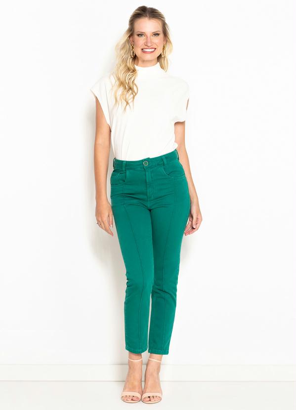 Maria Filó - Calça de Sarja Vinco Color Verde 3