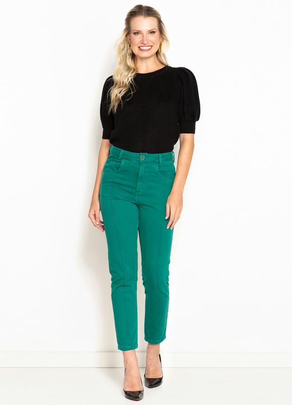 Maria Filó - Calça de Sarja Vinco Color Verde 7