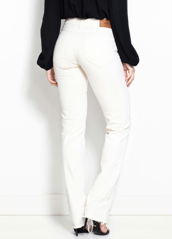 Forum - Calça Sarja Cigarrete Bege 2