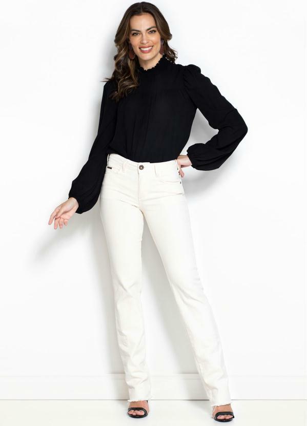 Forum - Calça Sarja Cigarrete Bege 3