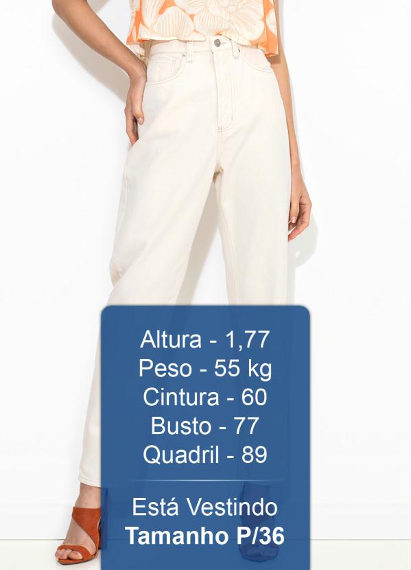 Farm - Calça Sarja Off White 5