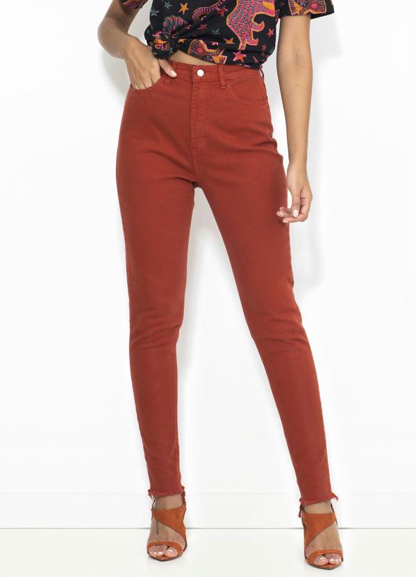 Farm - Calça Skinny Color Laranja 1