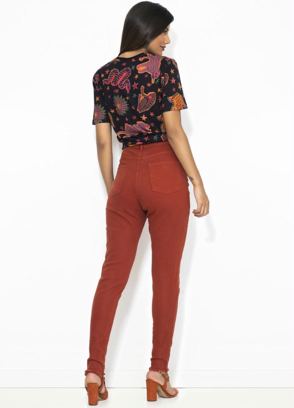 Farm - Calça Skinny Color Laranja 4