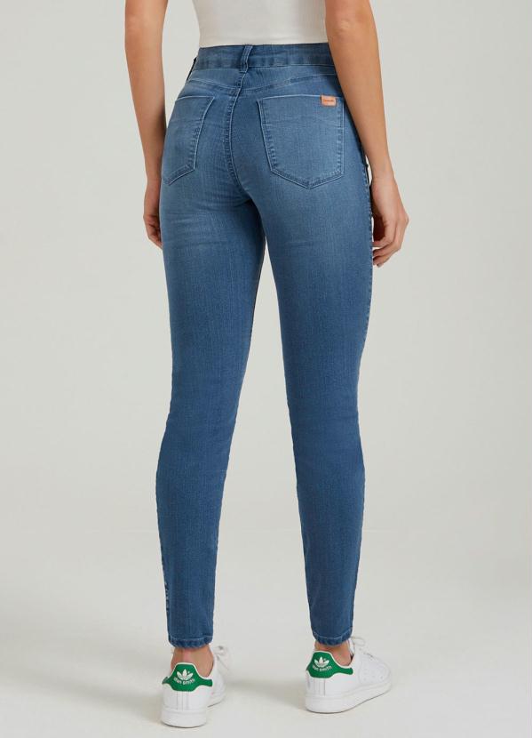 Calça Jeans com Elastano Azul - Lunender Feminino