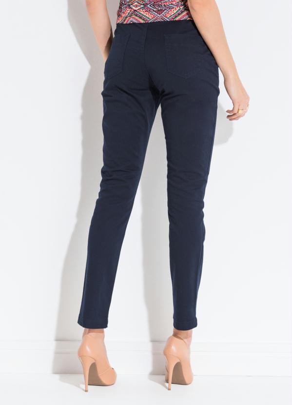 Quintess - Calça Skinny Marinho com Passantes Quintess 2