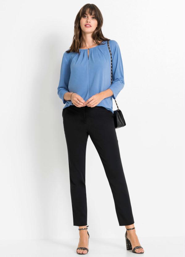 bonprix - Calça Alfaiataria Cigarrete Preta 3