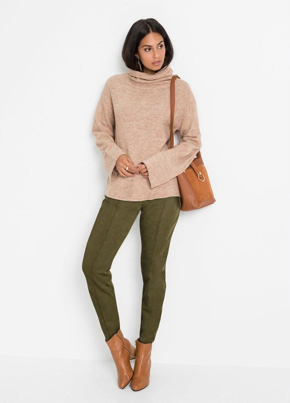 Outlet - Calça com Elástico Verde Militar 4