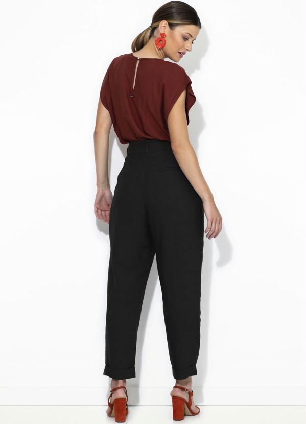 Colcci - Calça Linho Alfaiataria Preta 4