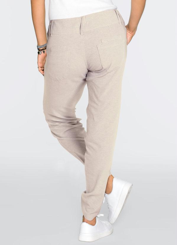 bonprix - Calça Listrada Branca 2