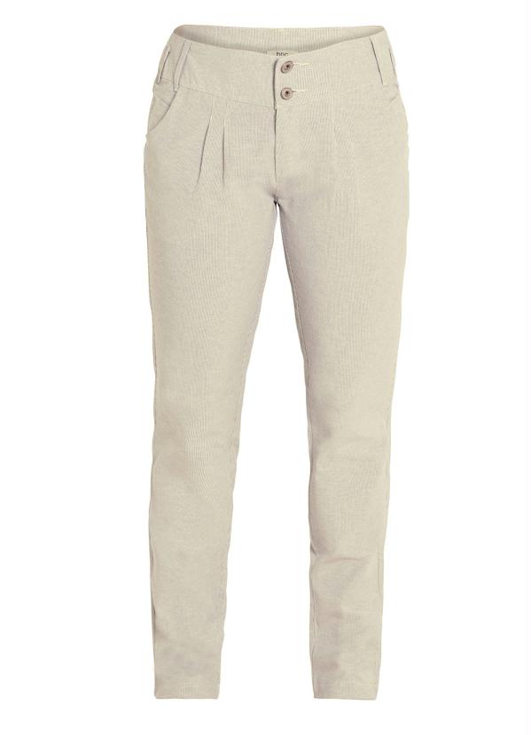 bonprix - Calça Listrada Branca 5