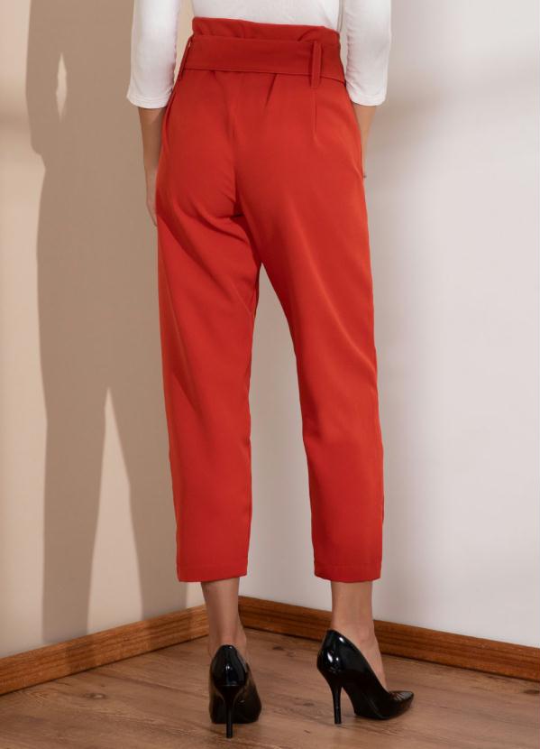 Quintess - Calça Telha Social com Faixa e Pregas 2