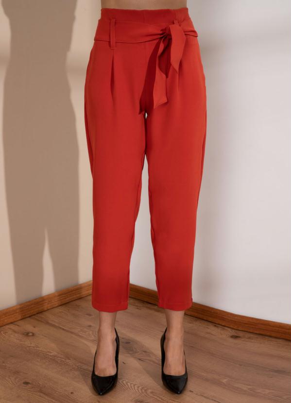 Quintess - Calça Telha Social com Faixa e Pregas 3