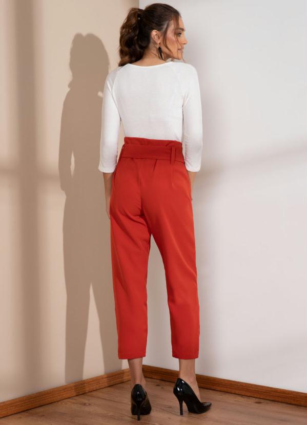 Quintess - Calça Telha Social com Faixa e Pregas 8