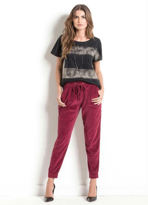 calça jogger plush