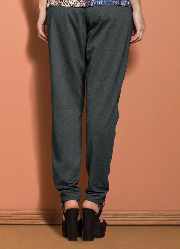 Outlet - Calça Preta Soltinha com Amarração na Cintura 2