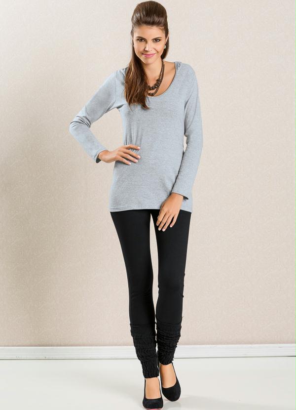 Outlet - Calça de Cotton Preta 4