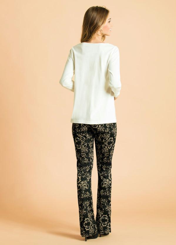 Outlet - Calça Flare Estampada 4