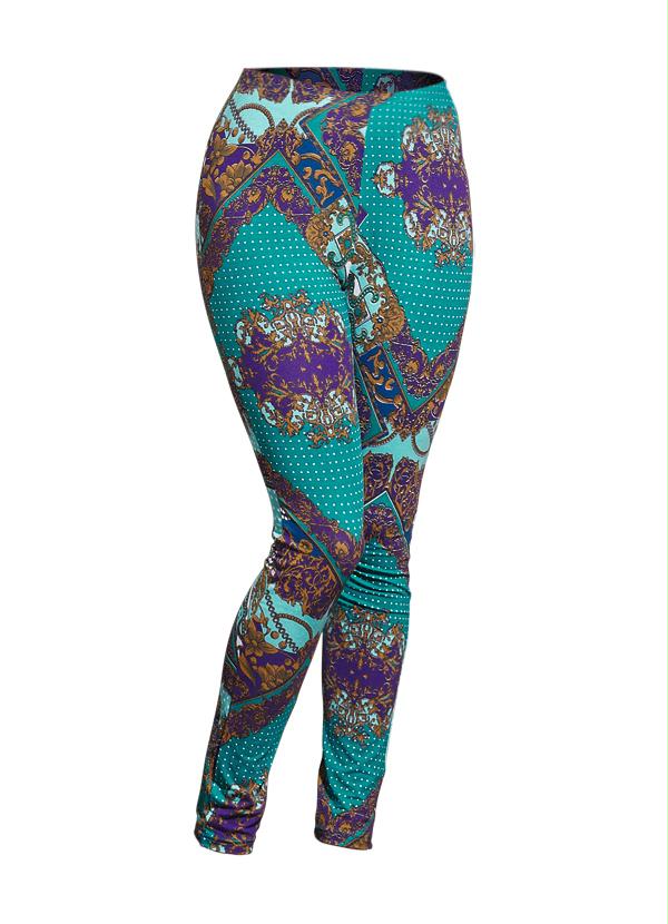 Quintess - Calça Legging Estampa de Lenço 9