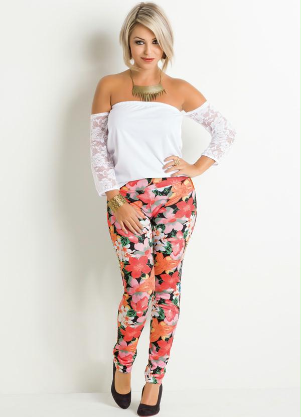 Outlet - Calça Legging Estampa Floral 3