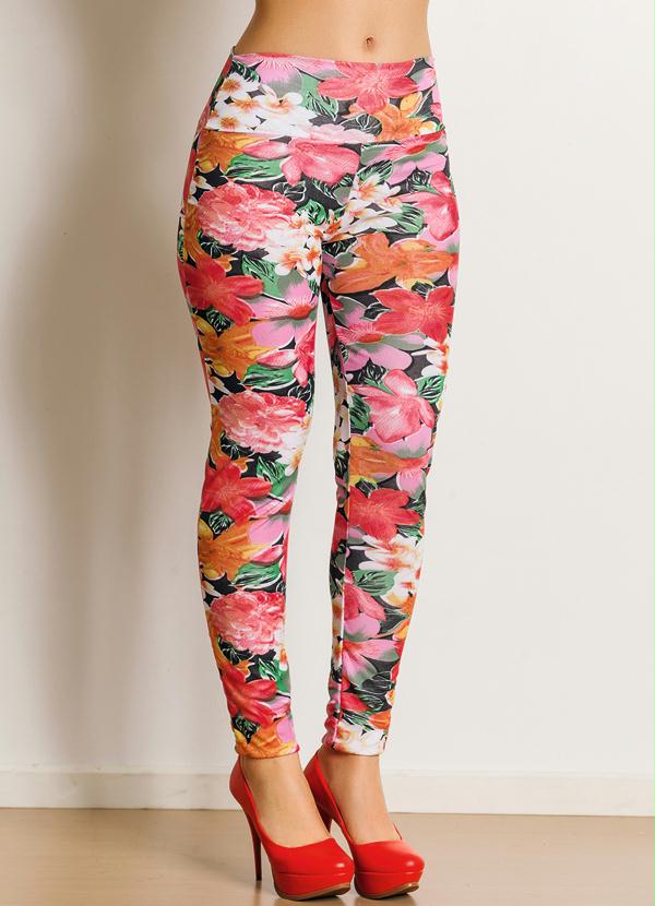 Outlet - Calça Legging Estampa Floral 7