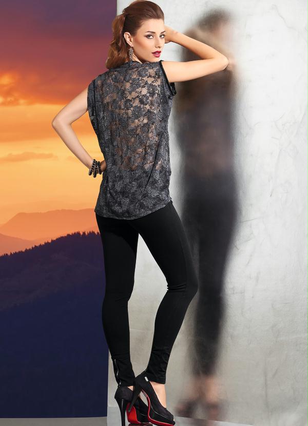 Quintess - Calça Legging Montaria com Zíper Preta 6