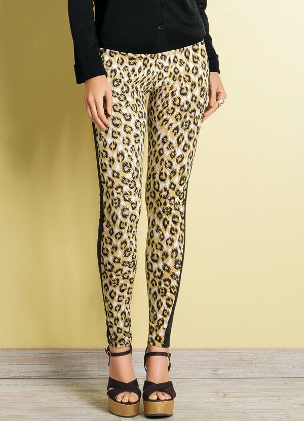 Outlet - Calça Legging Onça