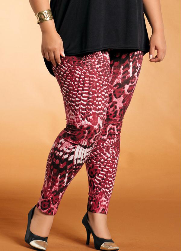 Marguerite - Calça Legging Plus Size Estampada
