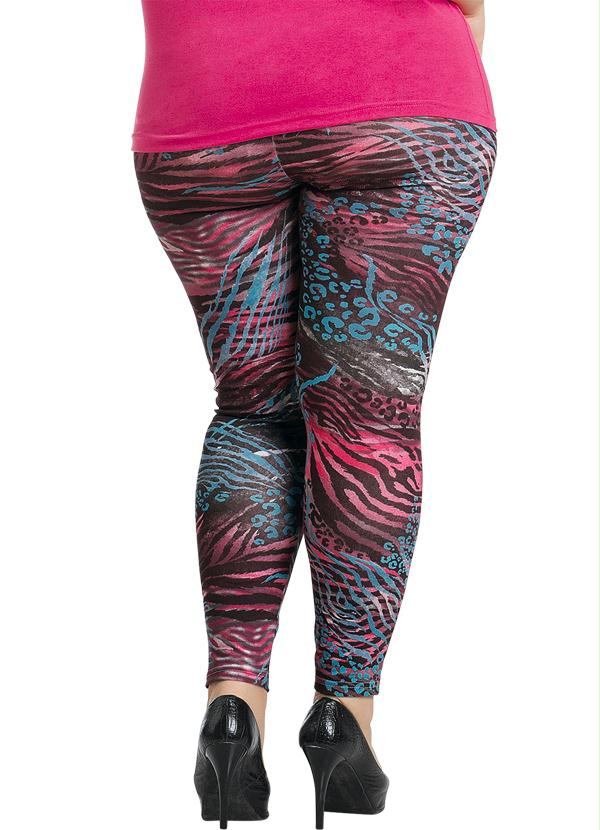 Marguerite - Calça Legging Plus Size Estampada 2