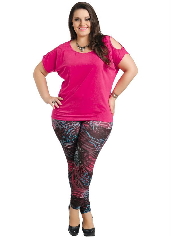 Marguerite - Calça Legging Plus Size Estampada 3