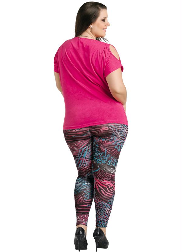 Marguerite - Calça Legging Plus Size Estampada 4