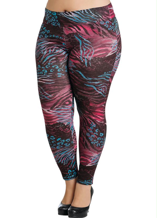 Marguerite - Calça Legging Plus Size Estampada 5
