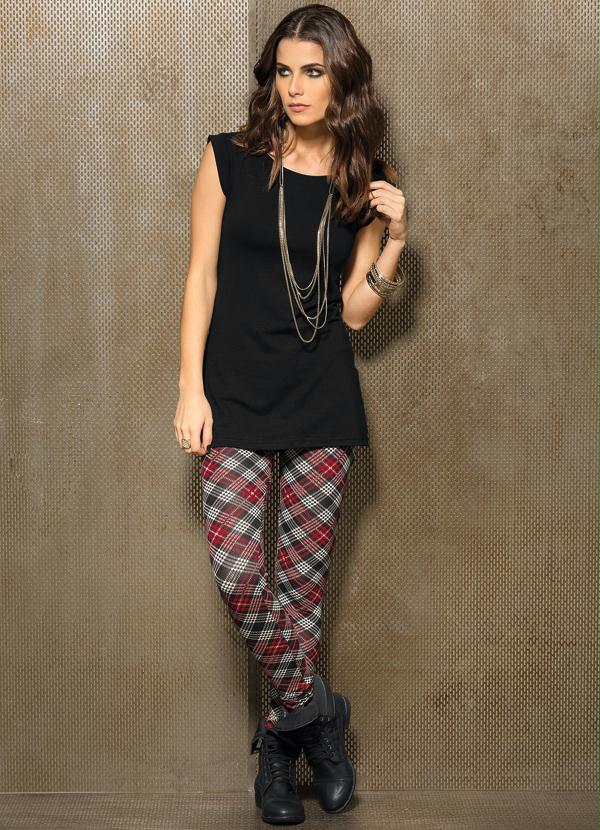 Quintess - Calça Legging Xadrez 3