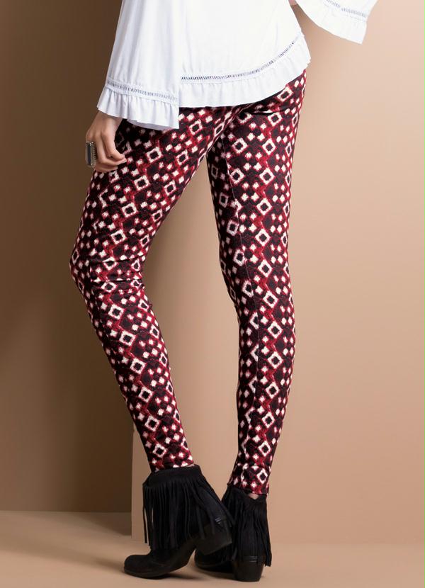 Quintess - Legging Conforto Estampa Gravataria 2